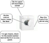 EAP1766023 GE Adora Front Washer door seal gasket EAP1766023