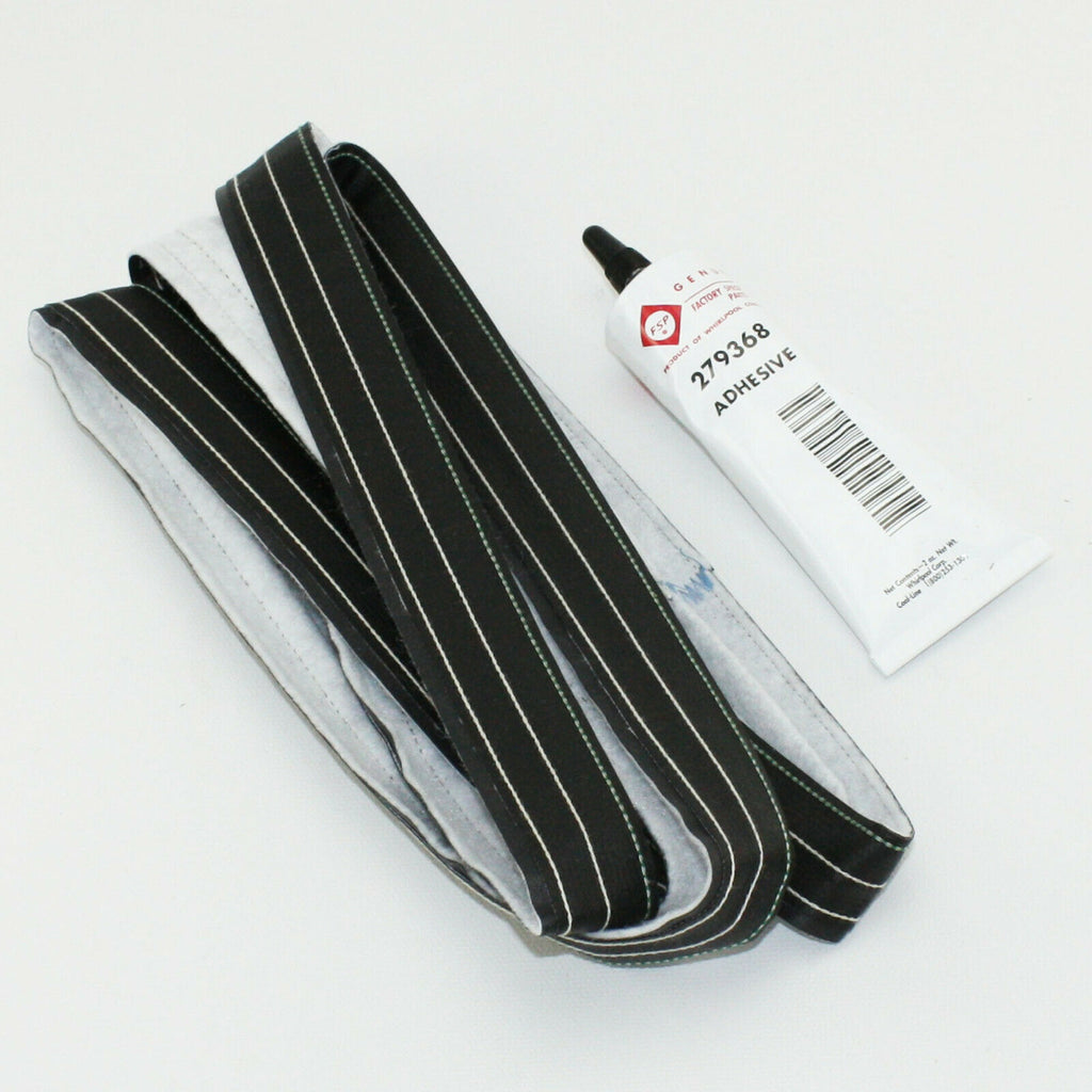 Genuine 239087 Whirlpool Dryer Rear Drum Felt Seal With Adhesive we