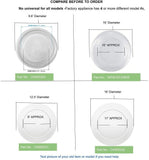 GlobPro WPW10510836 Microwave Glass Turntable Tray 16.5" inches Approx Replacement for and Compatible with KitchenAid Whirlpool Heavy Duty