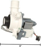 GlobPro WH23X24178 WH23X27574 290D1201G001 Washer Water Drain Pump Assembly 6" length Approx. Replacement for and compatible with GE Hotpoint Heavy DUTY