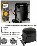 GlobPro PD00039282 PS11701228 4454642 AP5970731 CK900368 Fits Embraco Compressor Start Relay 1/4 terminal Replacement for and compatible with GE Hotpoint Heavy DUTY