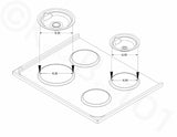 2-3 Days Delivery - EAP11751367 PD00003140 Range 8 Inch Large Surface Element