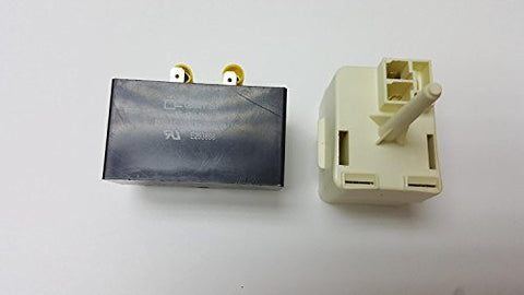 Kenmore Frigidaire Refrigerator Compressor Relay Start and Overload and capacitor Free COUP618 Fits ER-297051000
