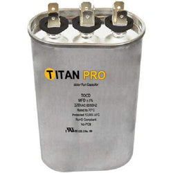 Packard Tocd255 Titan Pro Run Capacitor 25+5 Mfd 370 Volt Oval