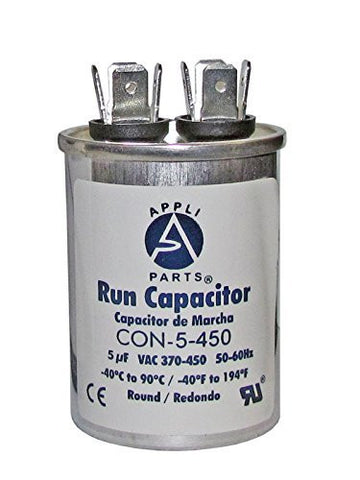 RUN CAPACITOR 5 MFD uF440V ROUND CAN - UL Certified