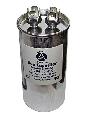 RUN CAPACITOR 40 MFD uF 440V/450 ROUND CAN. UL Certified