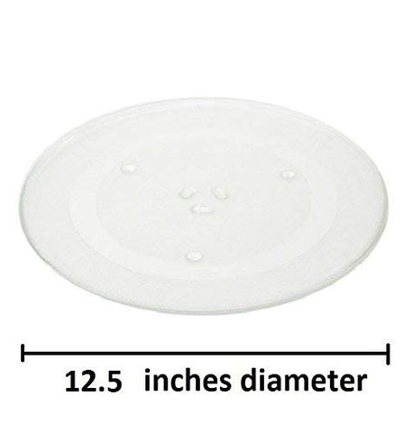 Amana fits Kenmore Microwave glass plate 12.5 Inches UNI88132 fits Whirlpool Frigidaire 5304408984, 5304417435, 5304456131, 5304456198