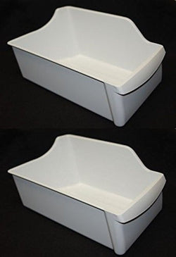 2 PACK - Frigidaire Ice Bucket Bin Storage Container Cube 240385201