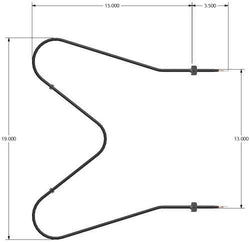 Frigidaire Bake Element, 240 Volt, 2600 Watt, Replaces 316075104, Ch6078 And 5303051519