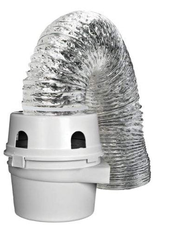 Dundas Jafine TDIDVKZW ProFlex Indoor Dryer Vent Kit with 4-Inch by 5-Foot ProFlex Duct