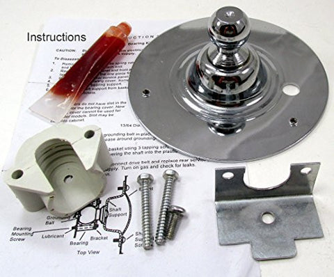 AP2142648 - NEW DRYER DRUM KIT WITH BALL SHAFT, BALL BEARING, BALL BEARING RETAINER, HI TEMP LUBRICANT AND SCREWS FOR FRIGIDAIRE ELECTROLUX DRYERS