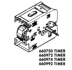 Whirlpool Part Number 660992: Timer, 60 Hz.