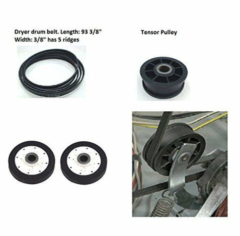 Maytag Amana Dryer roller belt pulley kit 1PS117419309-KIT