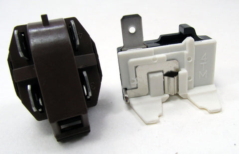 4342841 - NEW REFRIGERATOR COMPRESSER 1/4 to 1/3 HP RELAY AND OVERLOAD KIT FOR WHIRLPOOL KENMORE MAYTAG AND MANY OTHER BRANDS