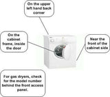 Hotpoint Dryer belt Measures: 87" Long 4-Rib WE12X10010