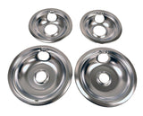 W10278125 FREE EXPEDITED Kenmore DRIP PAN KIT   Includes two 6 inch and two 8 inch drip pans W10278125