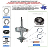 GE Hotpoint RCA WH38X10002 KIT2 GE Washer Transmission KIT repair for Bearing NOISE