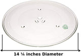 GlobPro WB49X10063 Microwave Turntable Glass Plate 14 ¼ Inches Replacement for and compatible with GE WB49X10063 Heavy DUTY