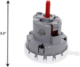 GlobPro 3366848 3950422 W10339229 4259982 Washer Water Level Pressure Switch 3" large Approx. Replacement for and compatible with Whirlpool Kenmore KitchenAid Heavy DUTY