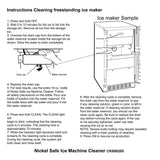 Ice Maker Machine Cleaner Uline, GE Monogram, KitchenAid, Kenmore CK900205