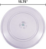 GlobPro CK900128 Compatible with KitchenAid, and More Microwave Glass Tray Plate 15.75 Inces and Internal 12.25" inches Heavy Duty