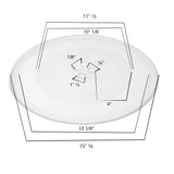 GlobPro 4455915-4455919-8205540 Microwave Glass Turntable Tray 15" ¾...