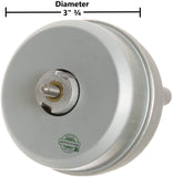 GlobPro WR60X177 Refrigerator Condenser Fan Motor 3 ¾" length Diameter Replacement for and compatible with General Electric Hotpoint Heavy DUTY
