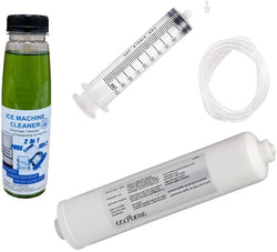 Freestanding Ice Maker Machine Cleaner + Maintenance Kit Compatible With 37050, 41978 U-line, Ice-O-Matic, Jenn Air, Blaze, Manitowoc, Marine Crescent