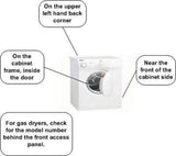 Global Solutions WPW10111606 Electronic Control Board Wl for Whirlpool Dryer W10111606 3978981 3978994