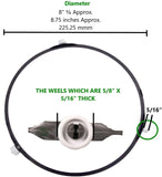 GlobPro DE92-90189S AP4236921 DE92-90189V DE97-00222A Turntable Roller Ring 8" ¾, 8.75 inches Diameter Approx. Replacement for and Compatible with Samsung Heavy Duty