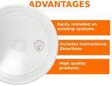 EQUIPMENT DOCTOR US Microwave Tray Glass Plate for Cooking Approximately 16"