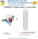 CK900211 GE Hotpoint RCA Refrigerator  Ice  water intel valve -Kit GE Hotpoint RCA