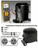 GlobPro WR08X22874 CK900368 Fits Embraco Compressor Start Relay 1/4 terminal Replacement for and compatible with GE Hotpoint Heavy DUTY