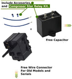 GlobPro 218721100 218721100 451855 Compressor relay kit black Refrigerator Replacement for and compatible with Frigidaire Kenmore 218721100 218721100 451855 Heavy DUTY