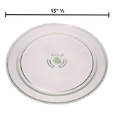 GlobPro PD00035960 EAP990918 AP3868247 PS990918 Microwave Glass Turntable Tray 15" ½ Diameter Approx. Replacement for and Compatible with Samsung Kenmore Heavy Duty