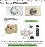 KIT to FIX Washer stops at Rinse & not DRAIN compatible with Estate