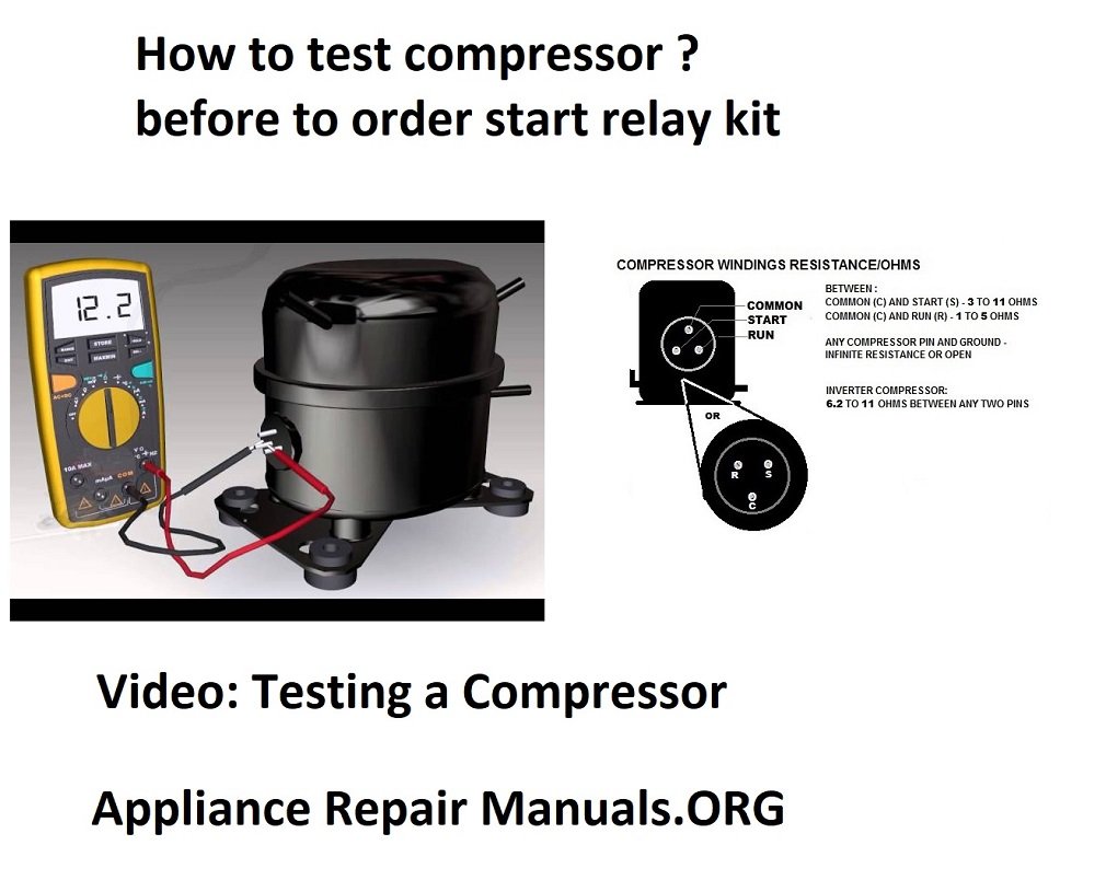 Refrigerator Compressor Start Relay Test at Corrina Davis blog