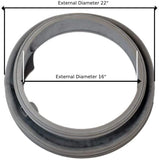 GlobPro W10474367-W10900506 Washer Door Boot Seal Diameter 22" Approx. Replacement for and compatible with Whirlpool brands include Maytag W10474367-W10900506 Heavy DUTY