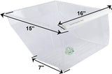 GlobPro 2188665 2188724 2189530 2189630 Refrigerator Crisper Drawer 16" length Approx. Replacement for and compatible with Whirlpool Roper Estate 2188665 2188724 2189530 2189630 Heavy DUTY