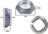 GlobPro WH02X10383+ WH2X1198 +WH02X10265 + WH2X1193 KIT Washer Seal tub + Ring + Nut + Bearing Replacement for and compatible with GE RCA Hotpoint Heavy DUTY