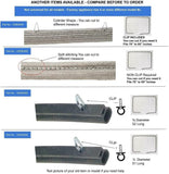 GlobPro CK900346 Range/Stove/Oven Door Gasket Seal LOCK CLIPS Replacement for and compatible with KitchenAid Heavy DUTY