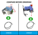 GlobPro PD00000995 Fridge Water Inlet Valve - ¼" - 5/16" inlet 2 coil Replacement for and compatible with General Electric Kenmore Heavy DUTY