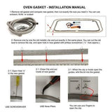 GlobPro 72020 Oven Door Gasket 76" Length Approx. Replacement for and Compatible with Dacor Heavy Duty